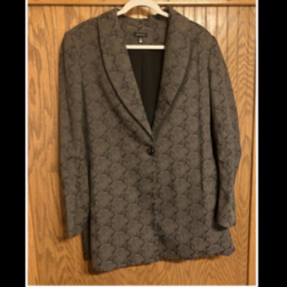 Woman Jackets & Blazers - Woman Paisley Long Blazer Size 16